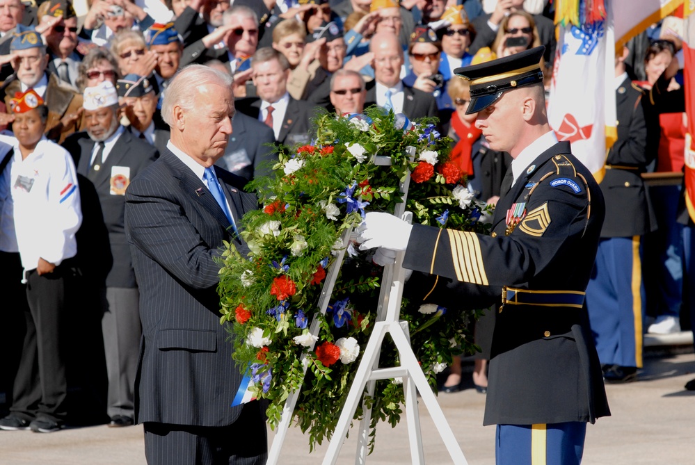 Biden Honors Fallen Soldiers at Arlington National Cemetery