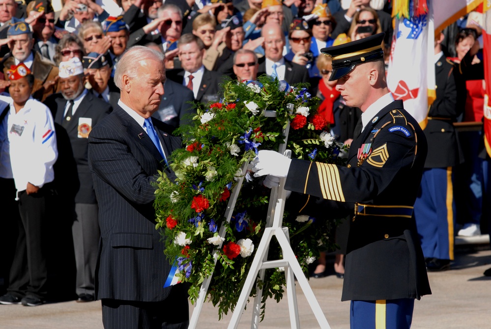 Biden Honors Fallen Soldiers at Arlington National Cemetery
