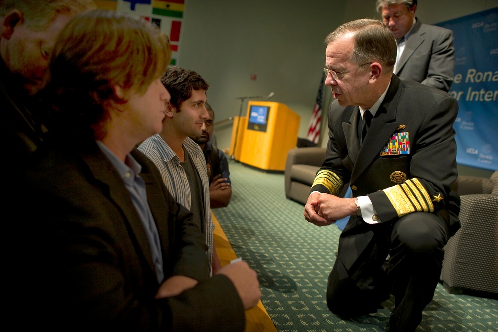 Adm. Mike Mullen Addresses Audience at UCLA Lecture Series