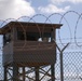 Soldier Stands Guard at Guantanamo Bay Detention Camp
