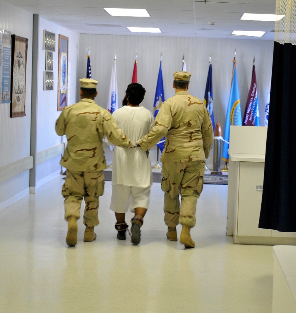 Detainee Receives Medical Care at Guantanamo Bay Hospital