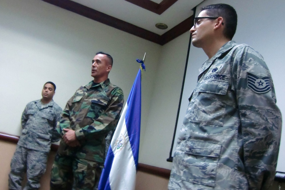 Salvadoran-American Air Force Master Sgt. Promoted in El Salvador