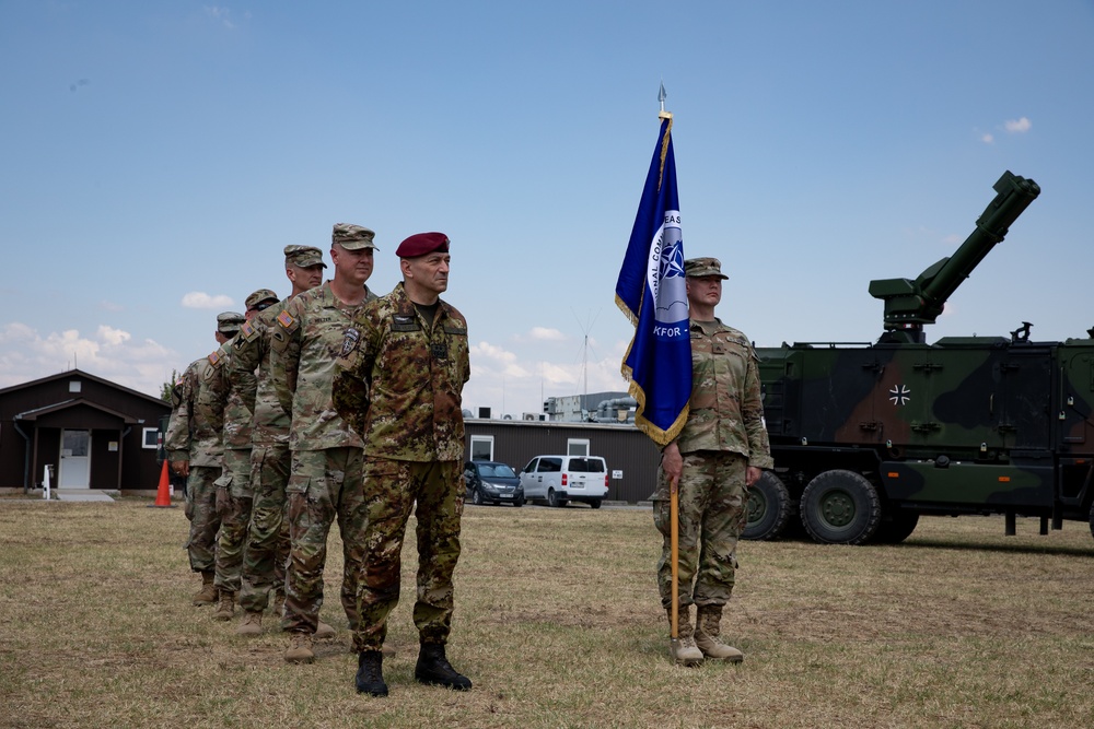 KFOR’s Transfer of Authority Ceremony Marks New Leadership: 256th Infantry Brigade Assumes Command