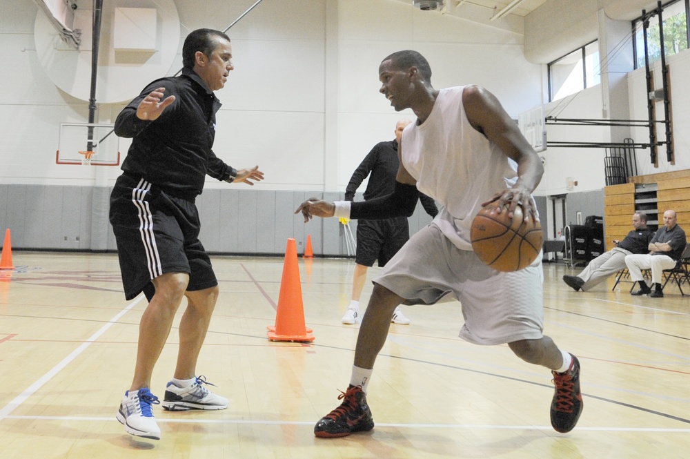 Air Force Officer Trains with NBA Player Development Coach