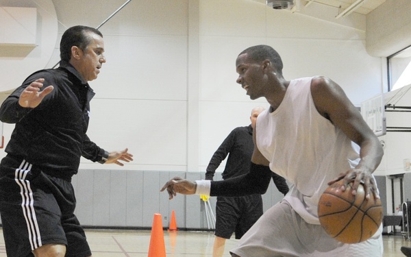 Air Force Officer Trains with NBA Player Development Coach