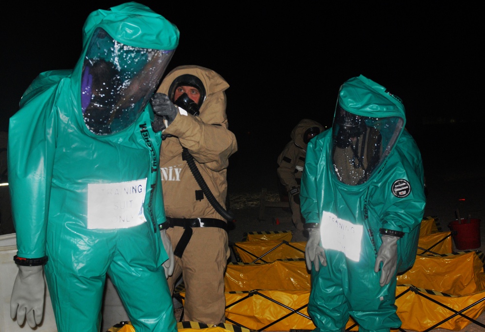 Alabama National Guard, Marines Undergo Decontamination Training in Kuwait
