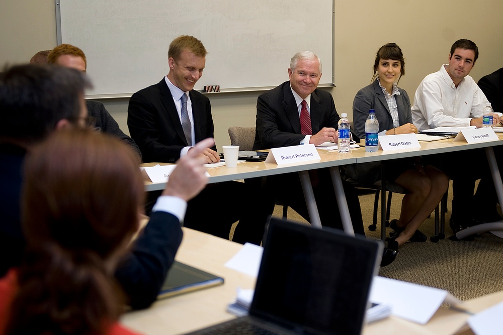 Defense Secretary Gates Engages with Students at Duke University