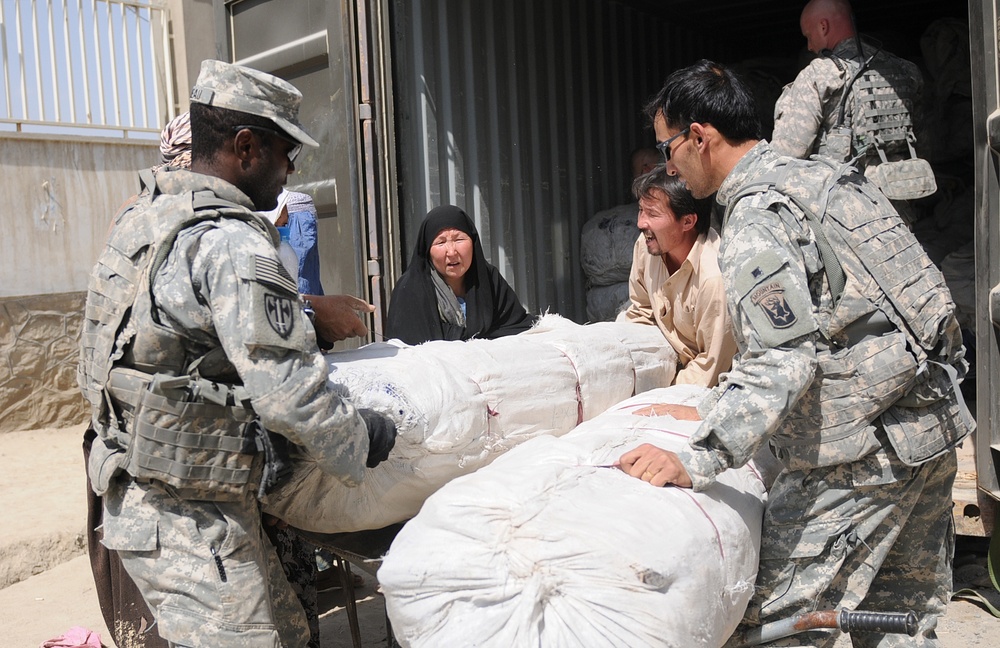Massachusetts National Guard Troops Provide Flood Relief in Afghanistan