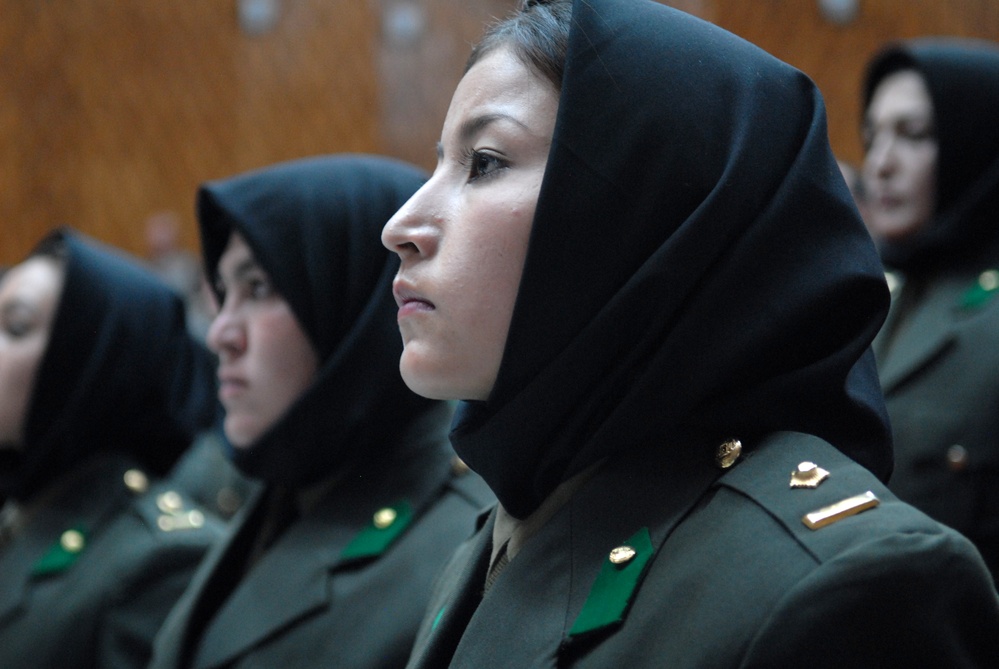 Afghan Women Celebrate Historic Graduation from National Army Officer School
