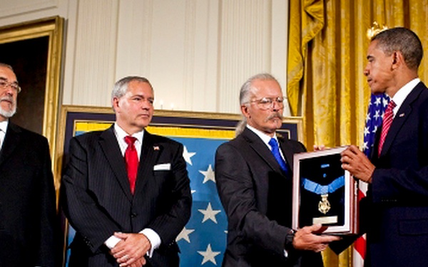President Presents Posthumous Medal of Honor to Hero’s Sons