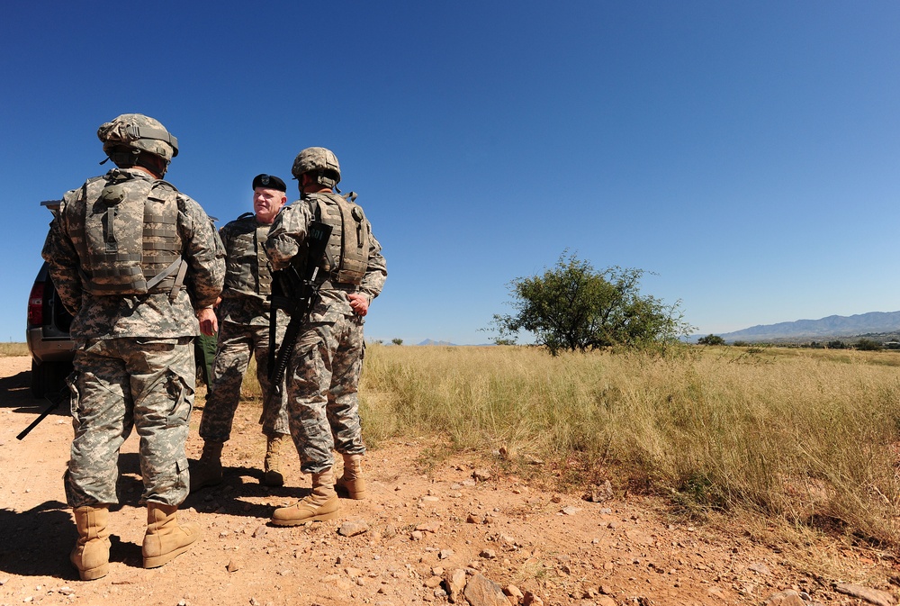 National Guard General Visits Troops on Southwest Border