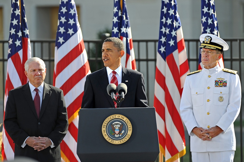 Obama Honors 9/11 Victims at Pentagon Memorial Ceremony