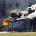Firefighters Battle Blaze After Jetliner Crashes Into Pentagon on 9/11