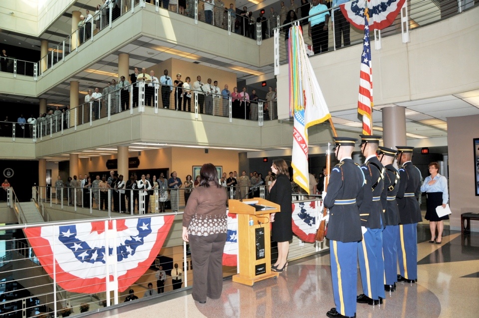 Army Color Guard Honors 9/11 at Fort Belvoir Ceremony