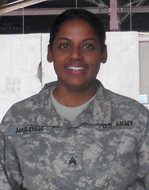 Army Sgt. Asha Narayan Brings Attitude and Ambition to Baghdad Deployment