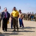 Defense Secretary Observes Marine Recruits at Training Depot