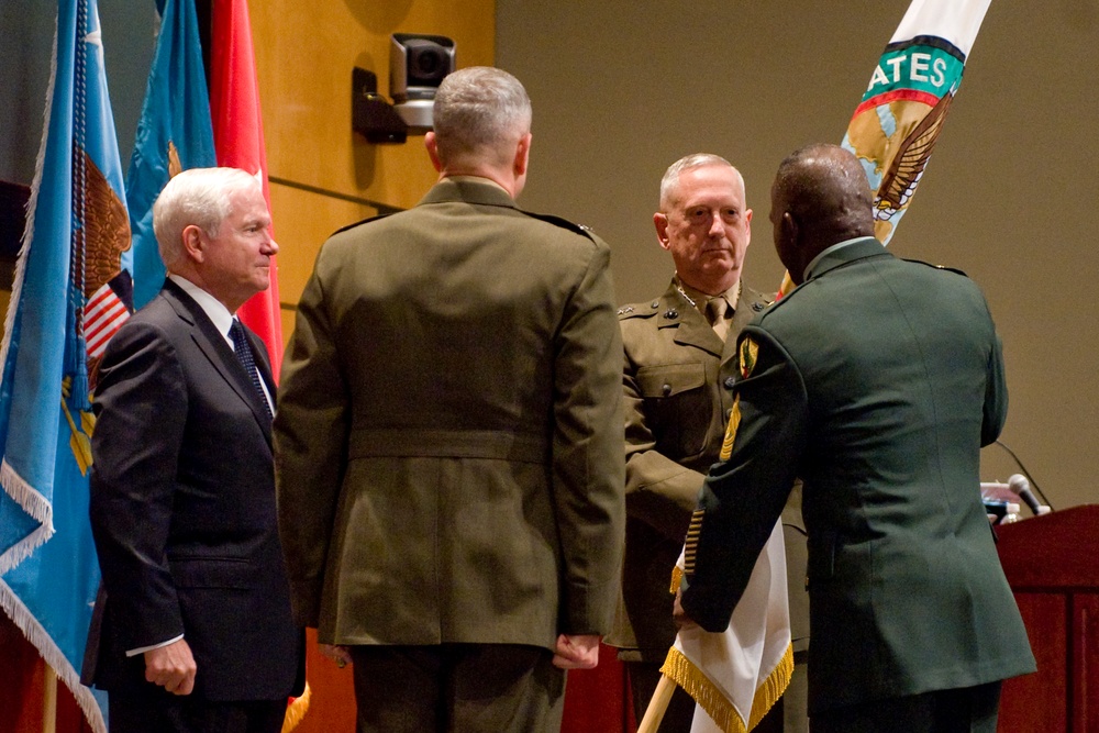 Mattis Assumes Command of U.S. Central Command
