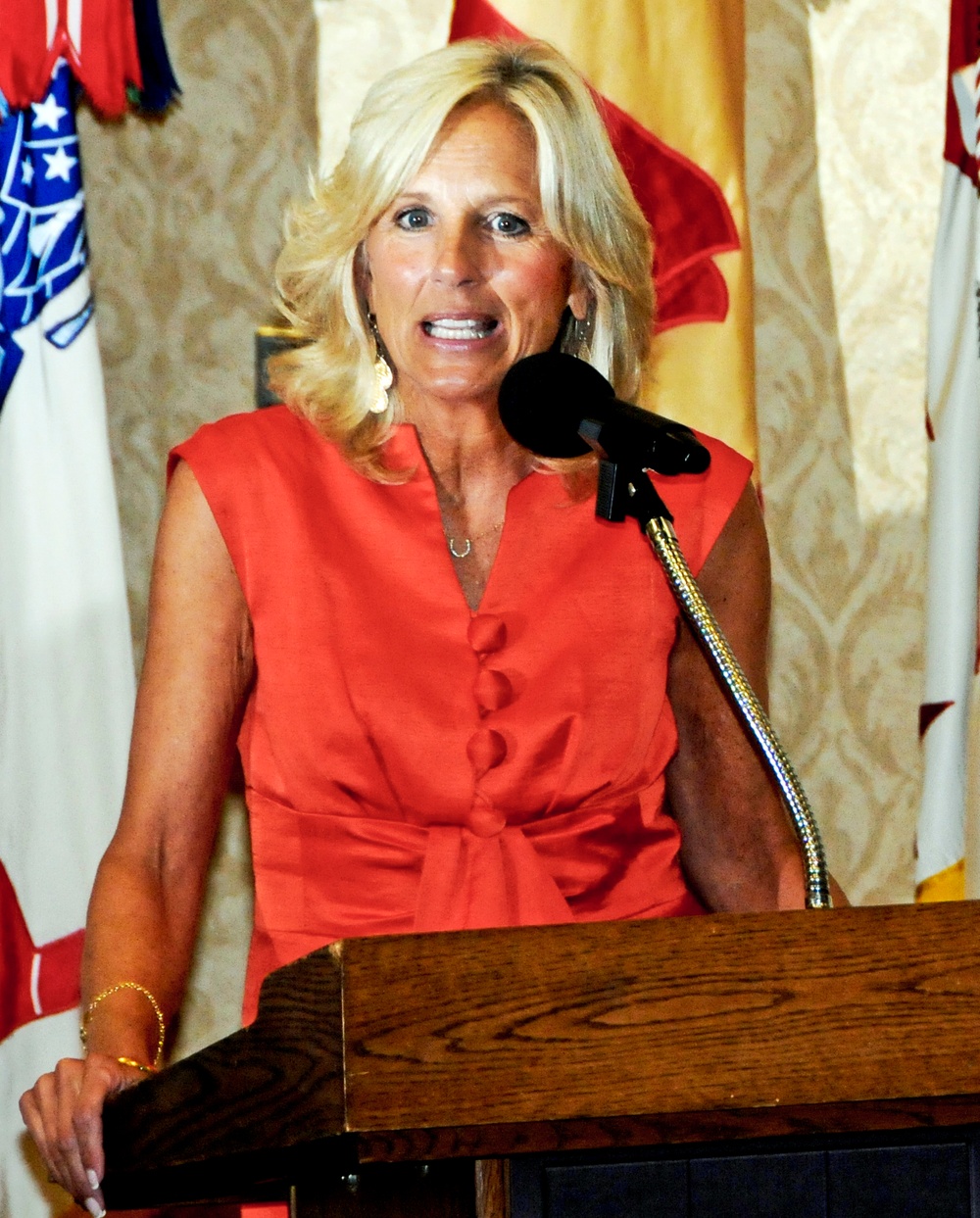 Dr. Jill Biden Speaks About 'Army Wives' Experience at Fort Belvoir Screening
