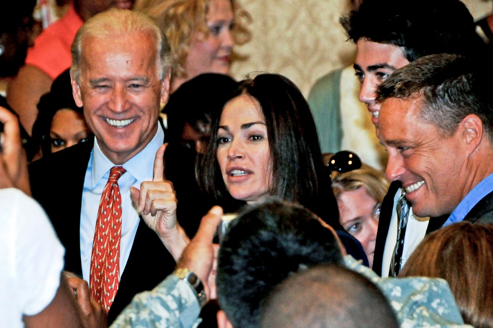 Biden Joins 'Army Wives' Cast at Fort Belvoir Screening