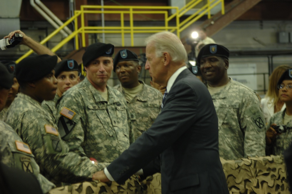 Biden Welcomes Home Troops from Iraq Deployment