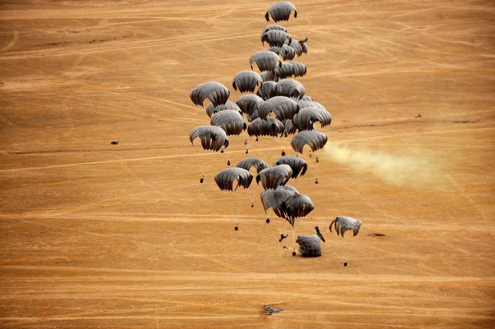 Parachute Delivery Aids Troops in Afghanistan