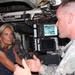 Dr. Jill Biden Tours Stryker Combat Vehicle with Army Sgt. Jed Glover in Iraq