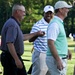 Tiger Woods Celebrates Birdie Putt with Air Force Chief Master Sergeant at AT&amp;T National Pro-Am