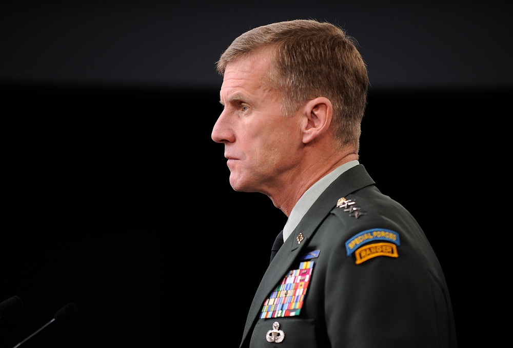 Gen. McChrystal Addresses Reporters at Pentagon Press Conference