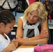 Second Grader Reads Assignment to Dr. Jill Biden at Ft. Belvoir Elementary