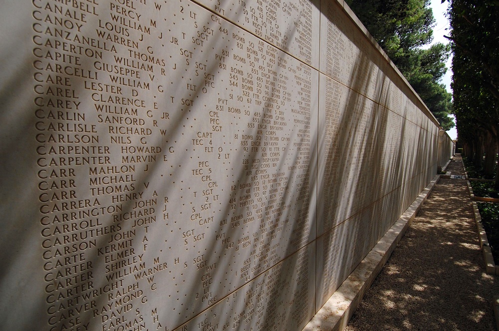 Sunlight and Shadows Honor Fallen at North Africa American Cemetery