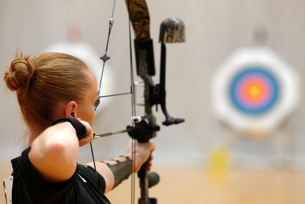 Wounded Warrior Excels at Archery Tournament