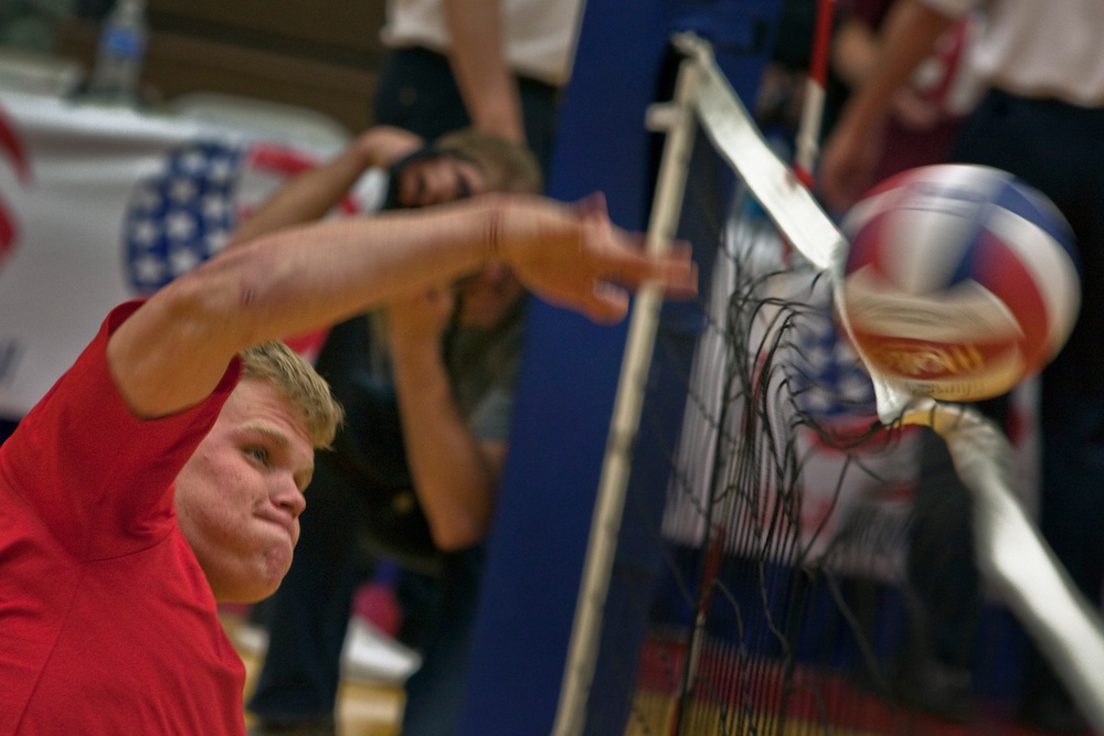 Marines Spike to Gold in Inaugural Warrior Games Sitting Volleyball