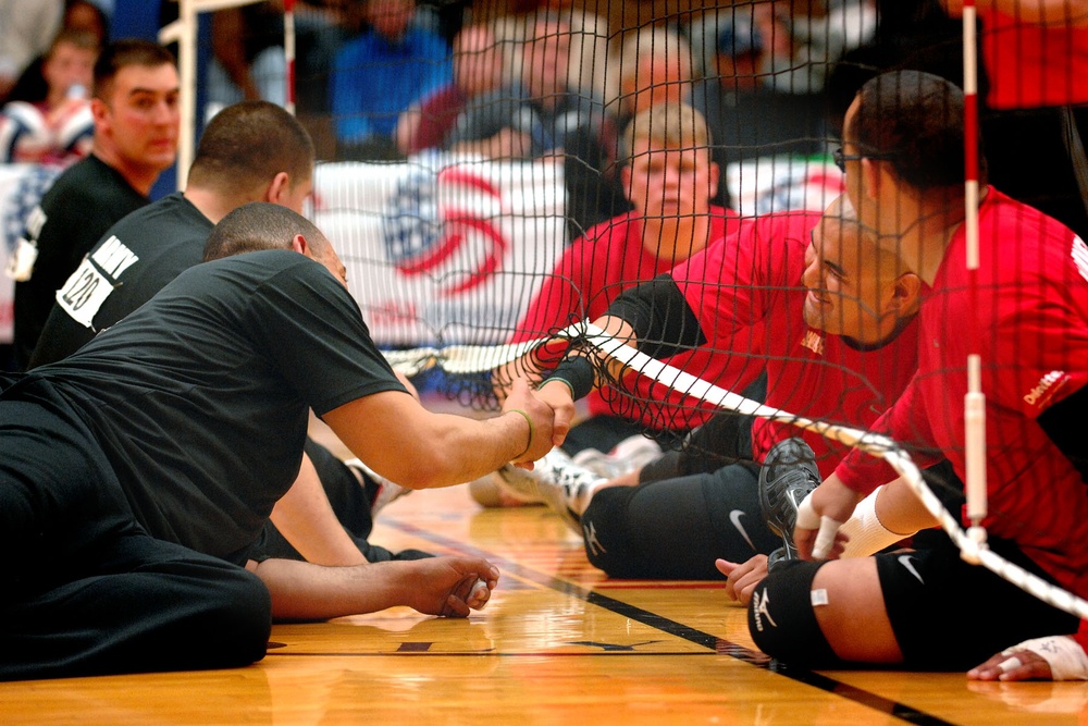 Marines Triumph Over Army in Inaugural Warrior Games Sitting Volleyball Final