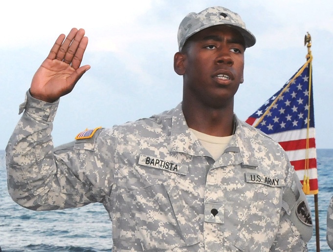 Rhode Island National Guard Soldier Becomes U.S. Citizen at Guantanamo Bay