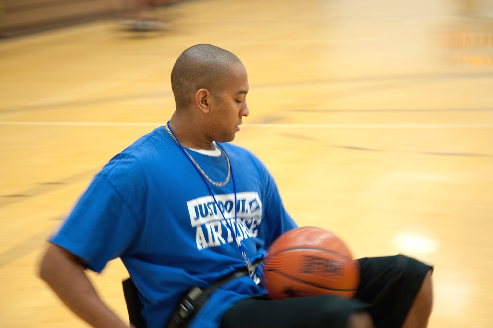 Air Force Officer Coaches Wheelchair Basketball Team at Warrior Games