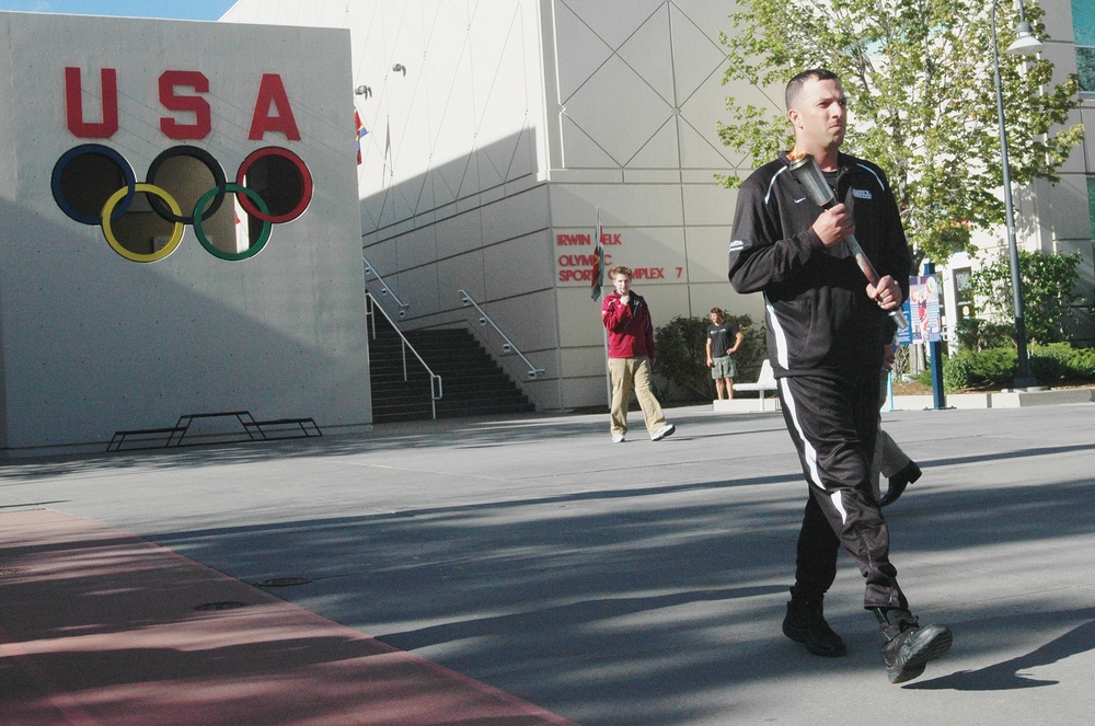 Wounded Warrior Carries Torch at Warrior Games Opening Ceremony