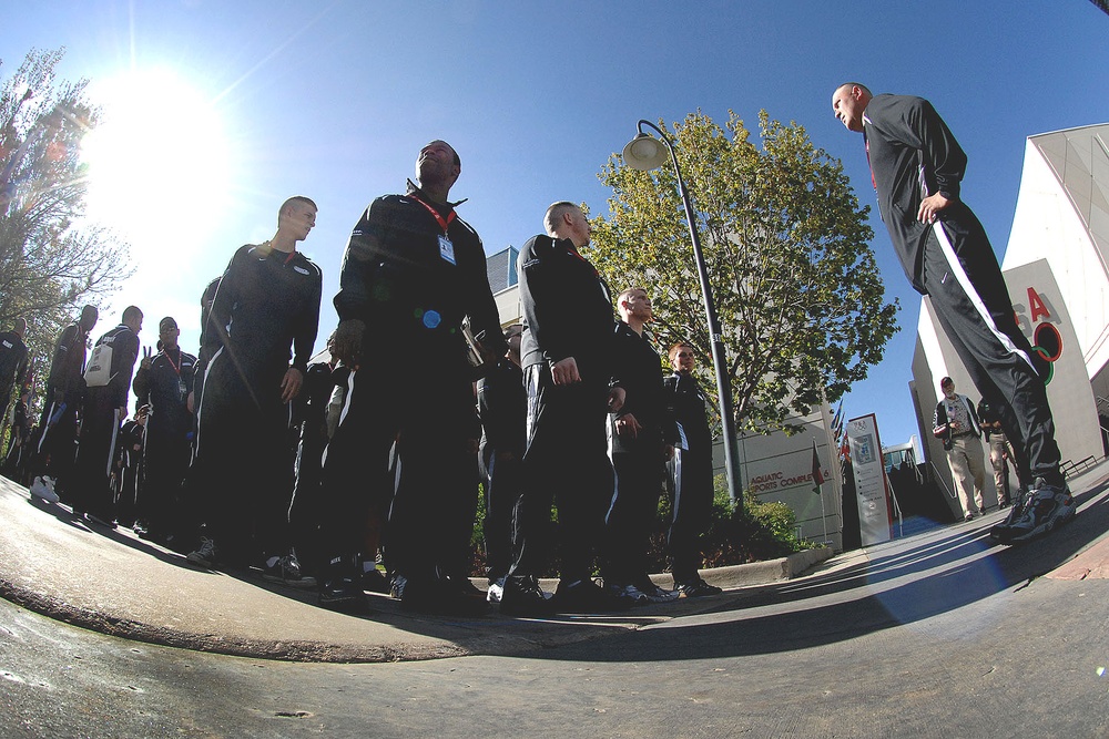 Army Athletes March in Inaugural Warrior Games Opening Ceremony