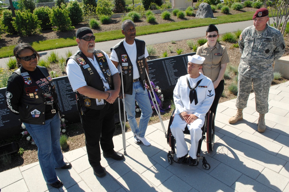 Wounded Warriors, Rolling Thunder Riders Honor 9/11 Victims at Pentagon Memorial