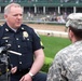 Kentucky National Guard Soldier Interviews Louisville Police Officer About Derby Security