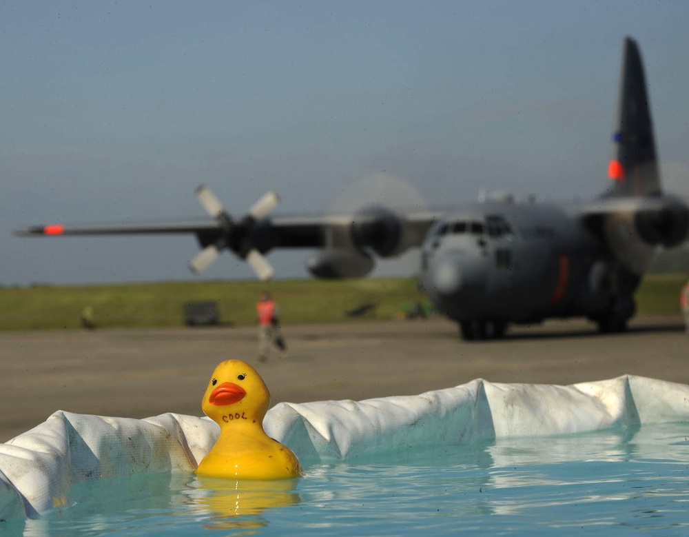 C-130 Hercules Equipped with Modular Airborne Fire Fighting Systems Prepares for Deployment