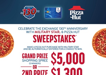 MILITARY STAR and Pizza Hut Launch Shopping Spree Sweepstakes for Cardmembers