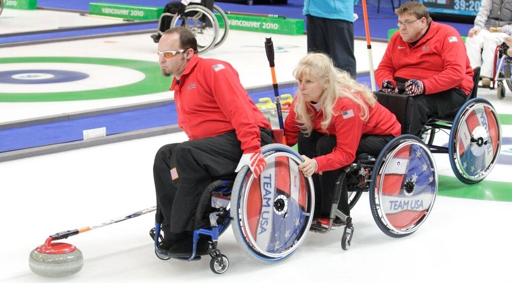 U.S. Paralympic Curling Team Competes Against Italy
