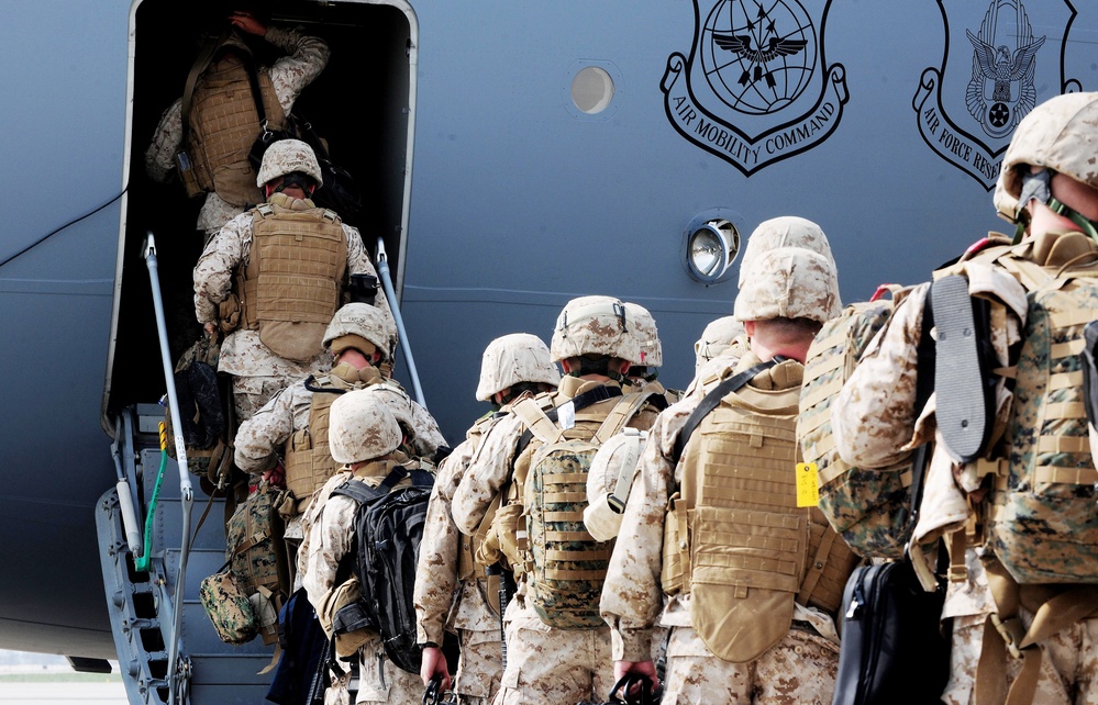 Marines Deploy to Afghanistan from Manas Transit Center