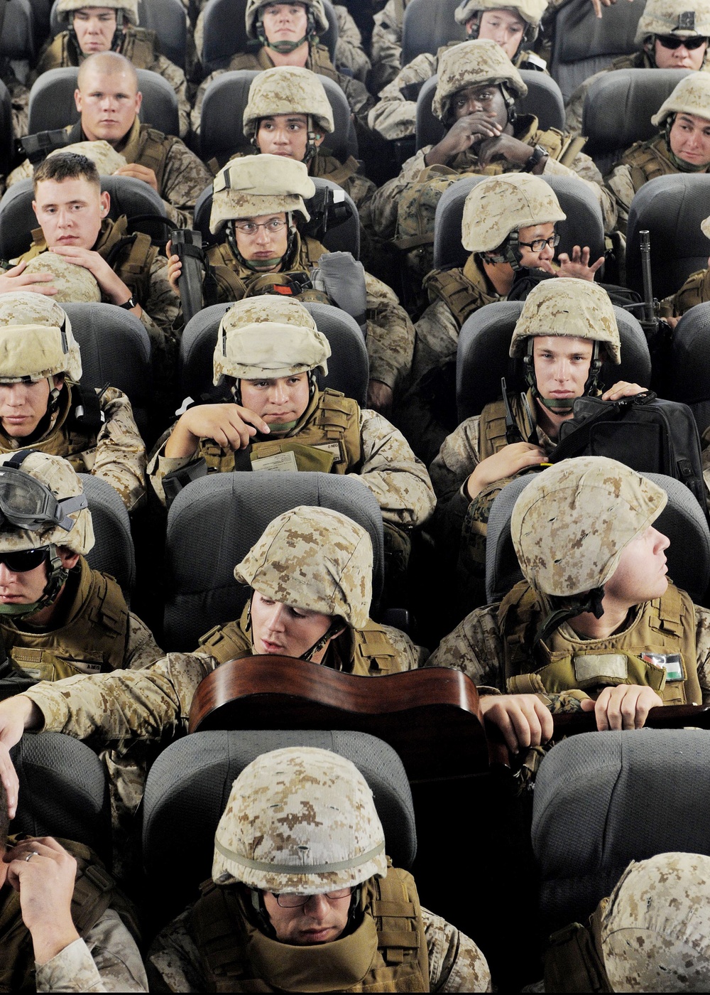 Troops Deployed to Afghanistan Depart from Manas Transit Center
