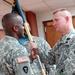 Army Captain Accepts Unit Flag in Change of Command Ceremony