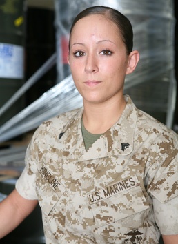Marine Corps Cpl. Honored as Outstanding Female for Women's History Month