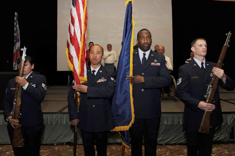 Airmen Post Colors at Disabled American Veterans Winter Sports Clinic