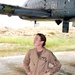 Air Force Pilot Surveys Damage to A-10 After Baghdad Mission