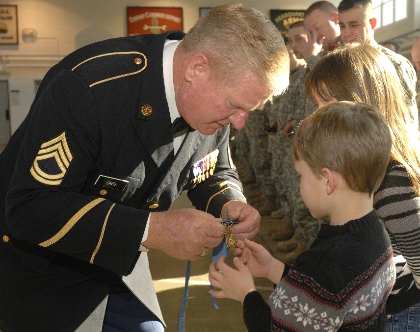 Medal of Honor Recipient Shares Honor with Young Soldier's Son