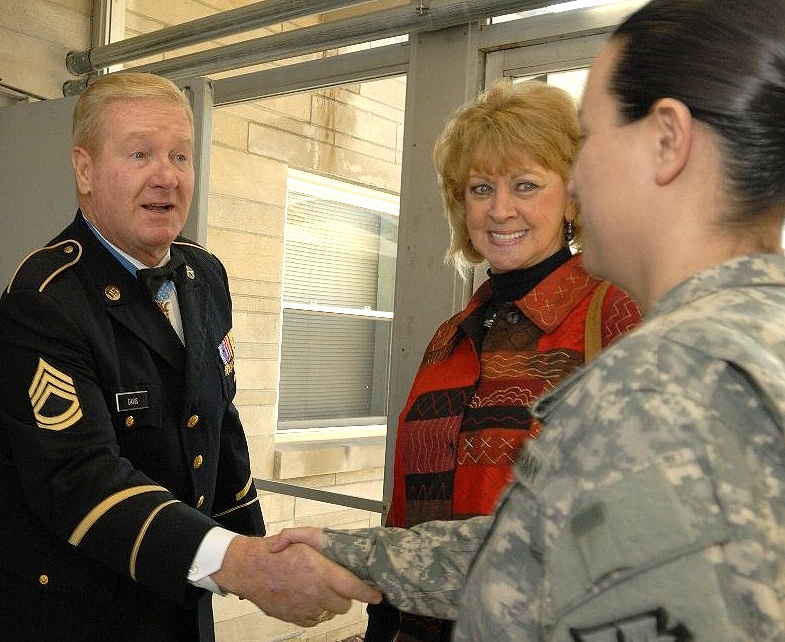 Medal of Honor Recipient Visits National Guard Armory